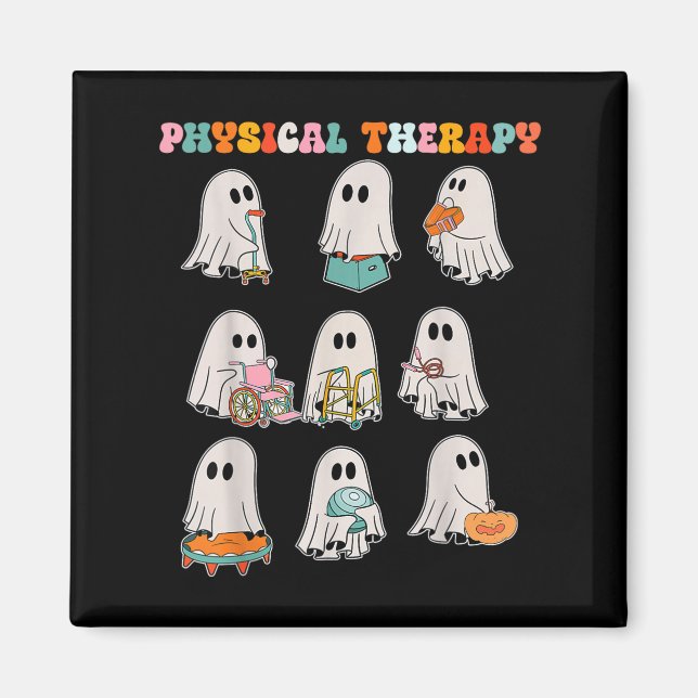 Funny Halloween Ghost Physical Therapy Pt Physical Magnet (Vorne)