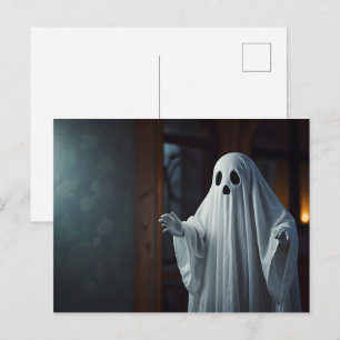 Funny Halloween Ghost Postkarte