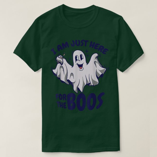 Funny Halloween Ghost sagt, ich bin nur hier für d T-Shirt (Design vorne)