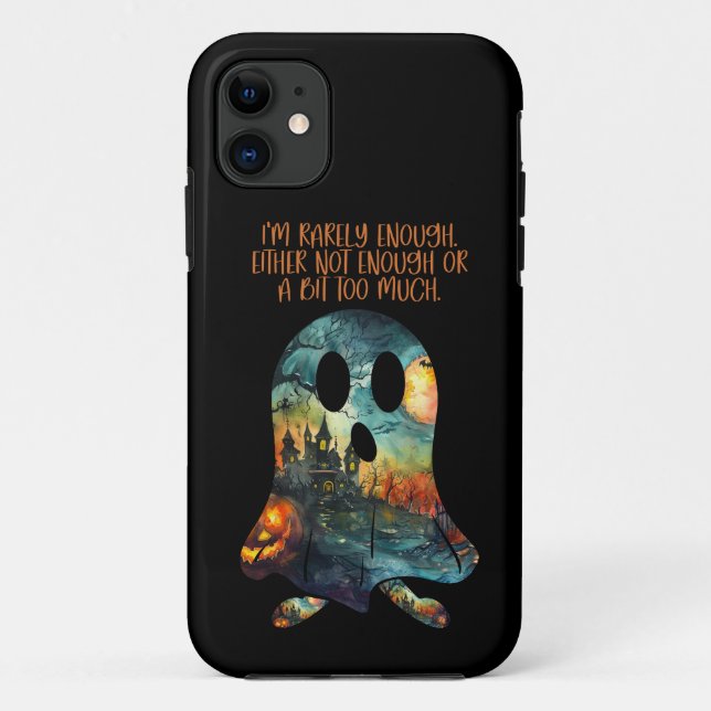 Funny Halloween Ghost selten genug Case-Mate iPhone Hülle (Rückseite)