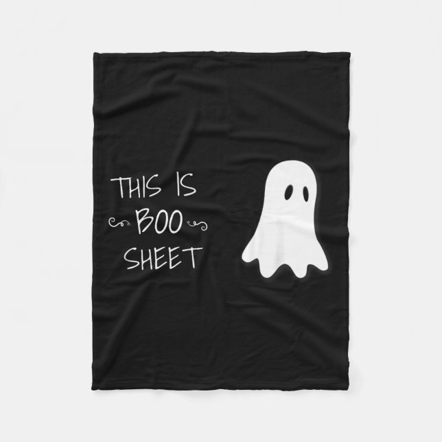 Funny Halloween Ghost This Is Boo Sheet  Fleecedecke (Vorderseite)
