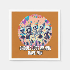 Funny Halloween Ghouls nur Wanna haben Spaß Party Serviette
