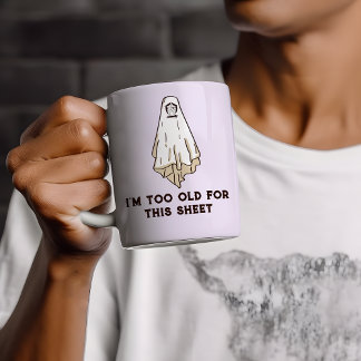 Funny Halloween Grumpy Ghost Kaffeetasse