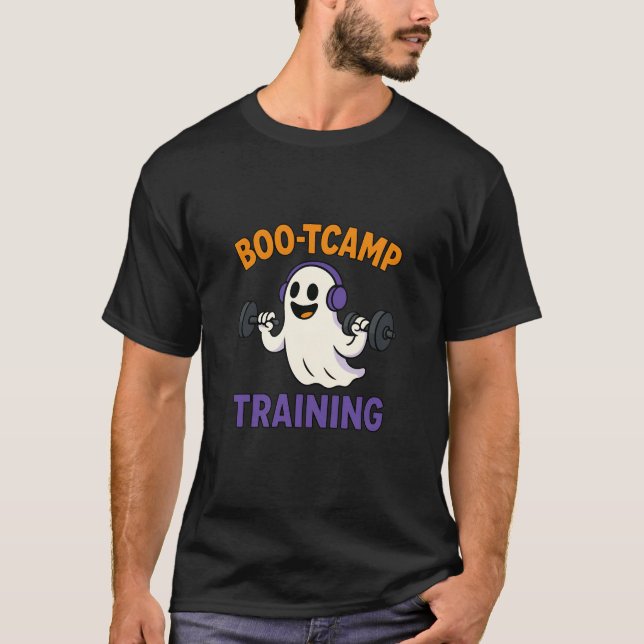 Funny Halloween Gym T-Shirt - Boo-tcamp Training  (Vorderseite)
