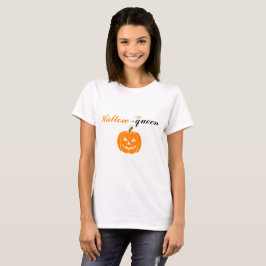 Funny halloween hallow queen pumpkin T-Shirt