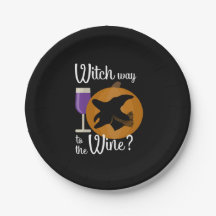 Funny Halloween Hexenweg zum Weinkeller