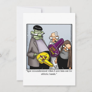 Funny Halloween Humour Carte de voeux