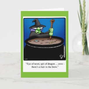 Funny Halloween Humour Carte de voeux