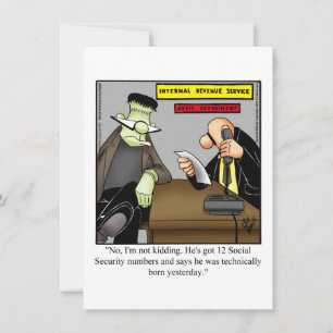 Funny Halloween Humour Carte de voeux
