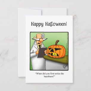 Funny Halloween Humour Carte de voeux