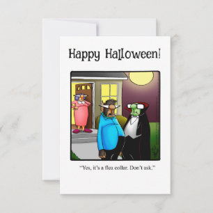 Funny Halloween Humour Carte de voeux