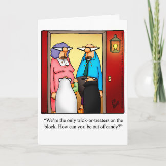 Funny Halloween Humour Carte de voeux