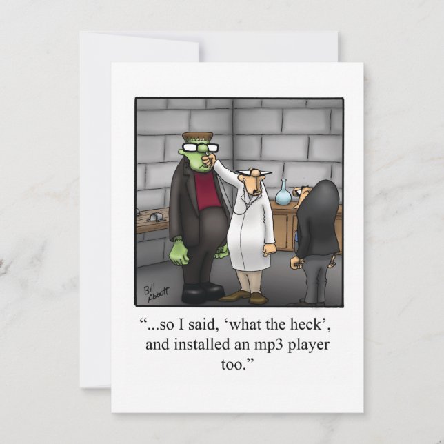 Funny Halloween Humour Carte de voeux (Devant)