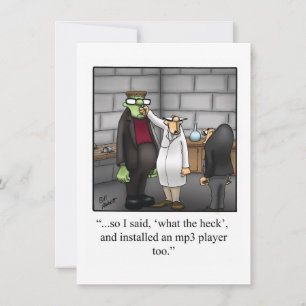 Funny Halloween Humour Carte de voeux