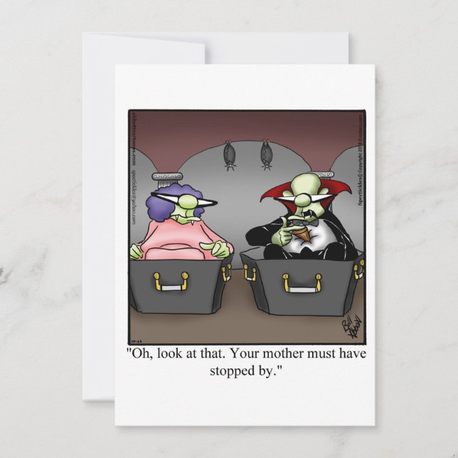 Funny Halloween Humour Carte de voeux (Devant)