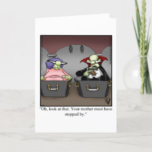 Funny Halloween Humour Carte de voeux