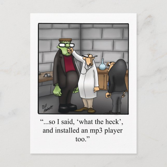 Funny Halloween Humour carte postale (Devant)