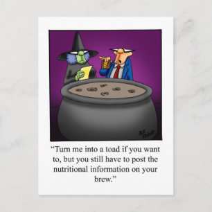 Funny Halloween Humour carte postale