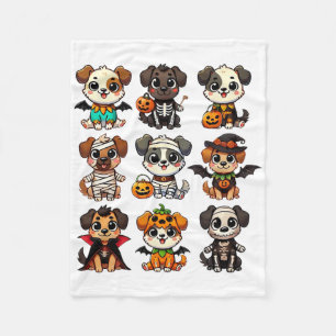 Funny Halloween Hunde Ghost Pumpkin Spooky Saison Fleecedecke