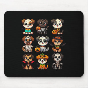 Funny Halloween Hunde Ghost Pumpkin Spooky Saison Mousepad