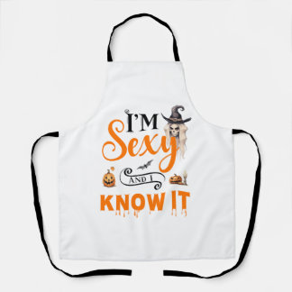 Funny Halloween ich bin sexy und ich weiß es Schürze