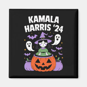 Funny Halloween Kamala Harris Pumpkin 2024 Magnet