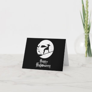 Funny Halloween Kostüm Hexe WHIPPET Dog Lover Gi Dankeskarte