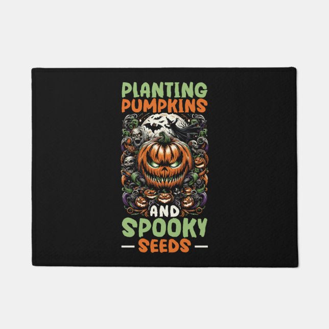 Funny Halloween Kostümgartengartentrick Fußmatte (Vorderseite)