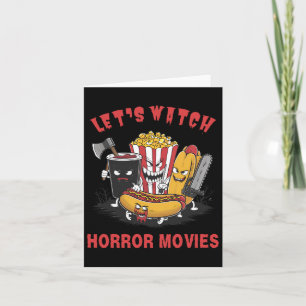 Funny Halloween Lasst uns Horror-Filme Frauen mir Karte