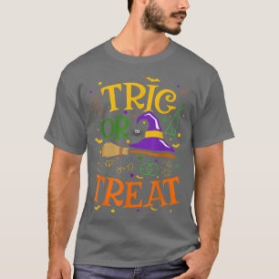 Funny Halloween Match Hexenlehrer Trig oder Lecker T-Shirt