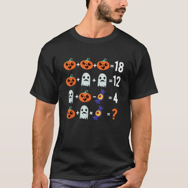 Funny Halloween Math Problem T Shirt (Vorderseite)