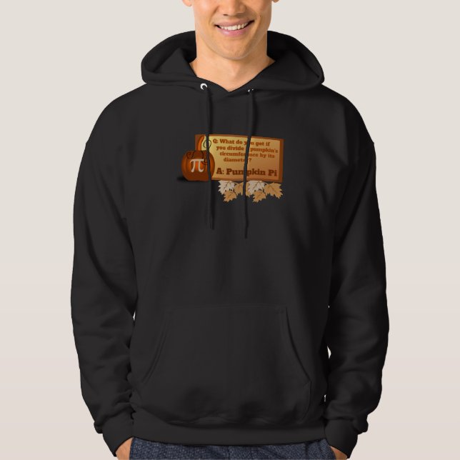 Funny Halloween Math Teacher Problem Pumpkin Pi Hoodie (Vorderseite)