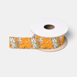 Funny Halloween Mummy Tasse Satinband