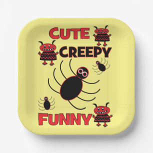 Funny Halloween Niedlich Spider Ghost Pappteller