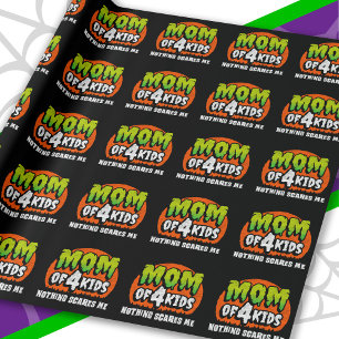 Funny Halloween Nothing Scares Me Mama 4 Kids Geschenkpapier