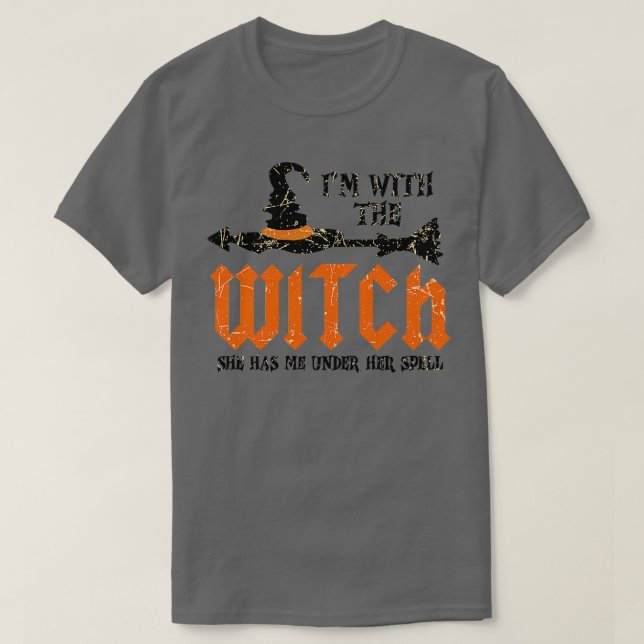 Funny Halloween Paare Kostüm im T T-Shirt (Design vorne)