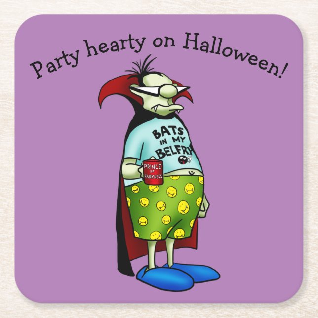 Funny Halloween Paper Untersetzer (Vorderseite)