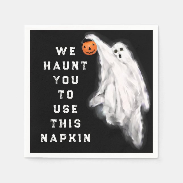 Funny Halloween Party Serviette (Vorderseite)