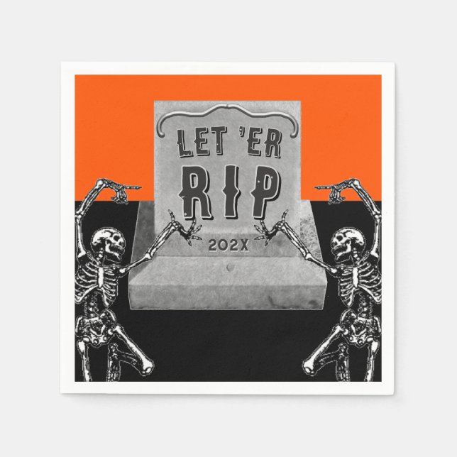 Funny Halloween Party Serviette (Vorderseite)