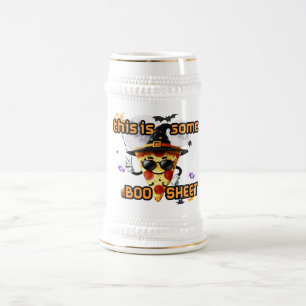 Funny Halloween Pizza Tasse mit einer spielerische