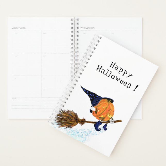 Funny Halloween Planner Hexenkürbis Planer (Anzeige)