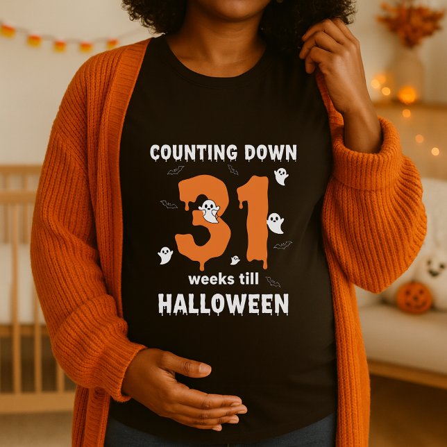Funny Halloween Pregnancy T-Shirt (Von Creator hochgeladen)