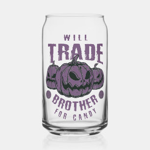 Funny Halloween Pumpkin Glass Dosenglas