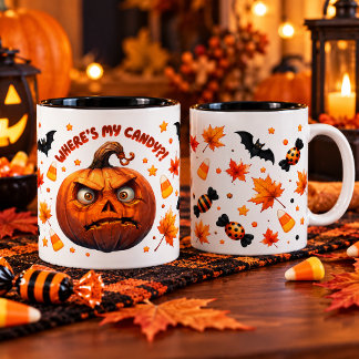 Funny Halloween Pumpkin Mug