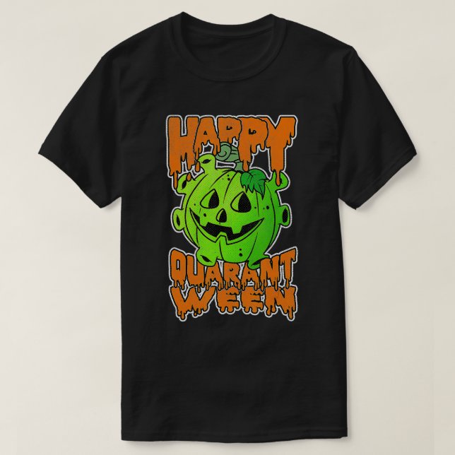 Funny Halloween Pumpkin Saying 2020  Spooky Quaran T-Shirt (Design vorne)