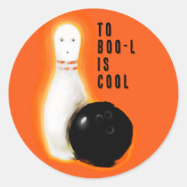 Funny Halloween Runder Aufkleber