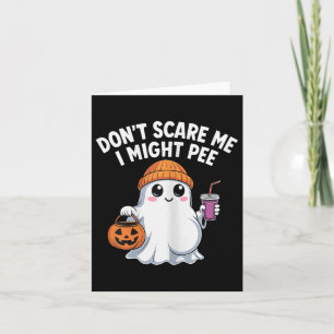 Funny Halloween Schwangere Geist Don't e Me I may Karte