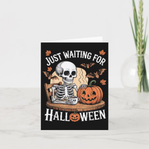Funny Halloween Skeleton gerade zu Hallowee Gewart Karte