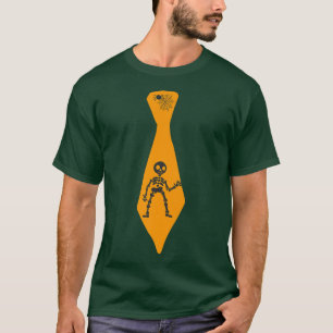 Funny Halloween Skeleton Spider Krawatte T Spooky T-Shirt
