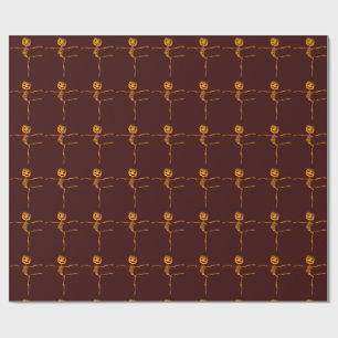 Funny Halloween Skeleton tanzen Arabesque Geschenkpapier
